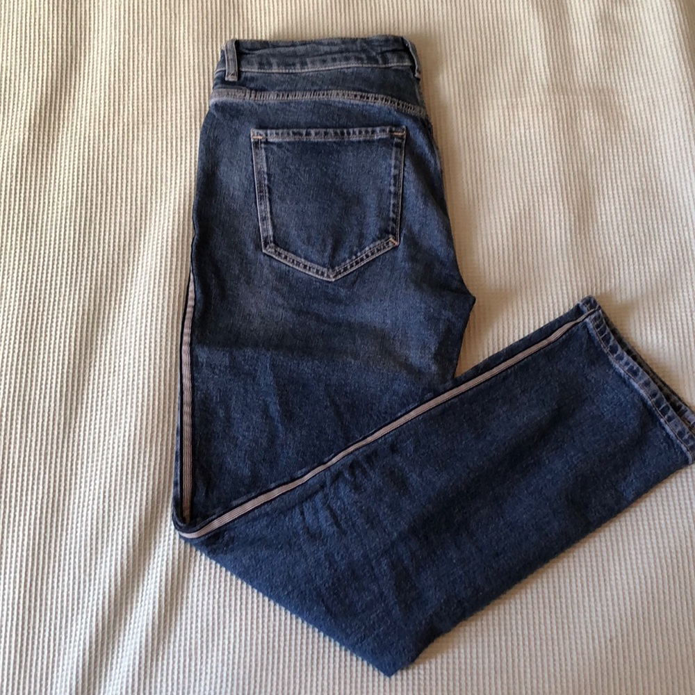Massimo Dutti Mid-Rise Slim Cropped Jeans